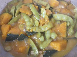 油豆角炖南瓜的做法步骤：8