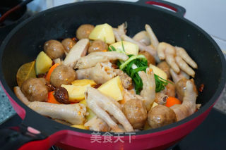 鸡爪虾煲的做法步骤：10