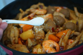 鸡爪虾煲的做法步骤：14