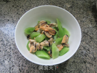 淡菜拌莴笋的做法步骤：8