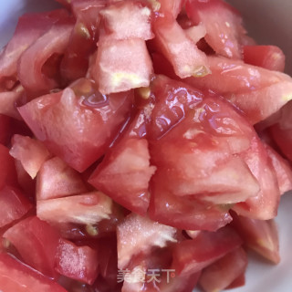 茄汁虾仁凉面的做法步骤：4