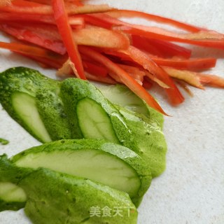 粉丝拌水萝卜的做法步骤：6