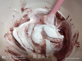 红曲蛋糕卷的做法步骤：4