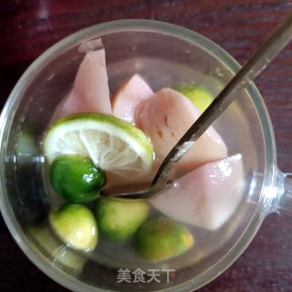 青桔桃罐头冰水的做法步骤：5