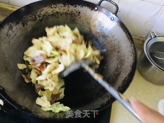 甘蓝炒肉片的做法步骤：6