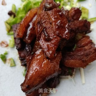 红烧回锅肉夹馍的做法步骤：10