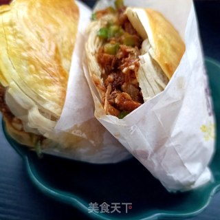 红烧回锅肉夹馍的做法步骤：13
