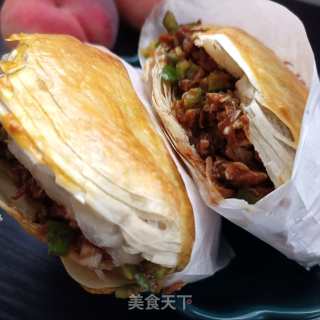 红烧回锅肉夹馍的做法步骤：14