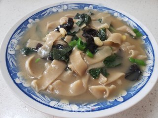 芝麻叶汤面条的做法步骤：13
