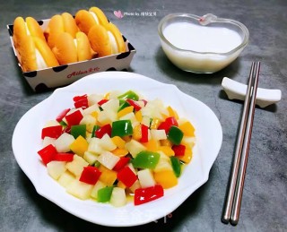 #凉拌菜#凉拌三彩萝卜的做法步骤：10