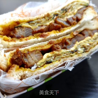 烧肉茄子三明治的做法步骤：19