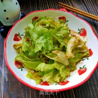 芝麻酱拌生菜的做法步骤：8