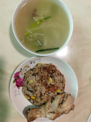 减脂餐——时蔬杂粮饭的做法步骤：4