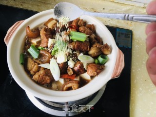 砂锅红烧肉炖豆腐的做法步骤：14
