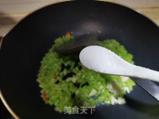 豆豉辣椒炒苋菜梗的做法步骤：4
