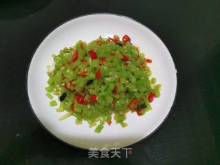 豆豉辣椒炒苋菜梗的做法步骤：6