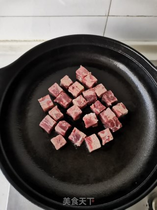 黑椒牛肉粒的做法步骤：5