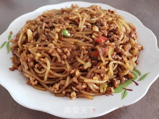 蚂蚁上树(肉末炒红薯粉条)的做法步骤：5