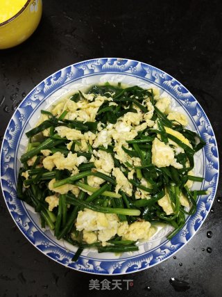韭菜炒鸡蛋的做法步骤：5