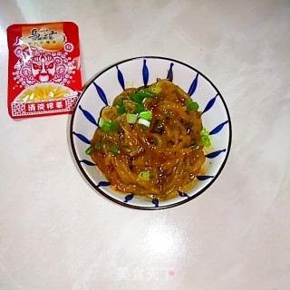 海带丝拌酸辣粉的做法步骤：5