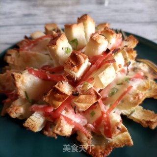 芝士火腿肠烤馒头的做法步骤：10