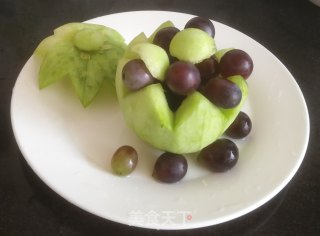 香瓜盅果盘的做法步骤：11