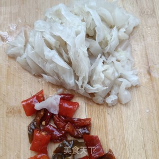酸包菜烧肉片的做法步骤：6