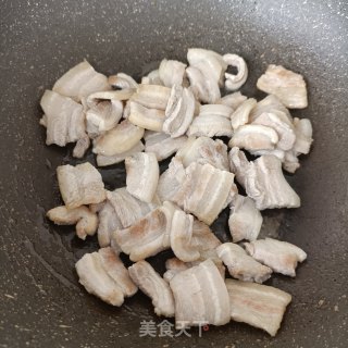 酸包菜烧肉片的做法步骤：10