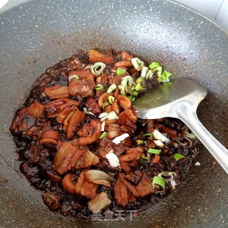 酸包菜烧肉片的做法步骤：21