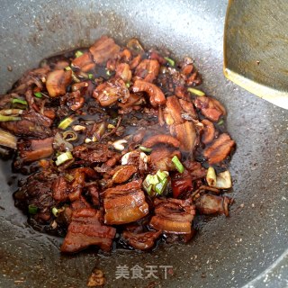 酸包菜烧肉片的做法步骤：22