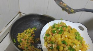 青椒火腿炒土豆的做法步骤：6