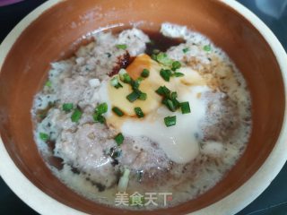 鸡蛋肉饼羹的做法步骤：10