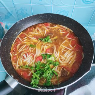 煎蛋牛肉面的做法步骤：11