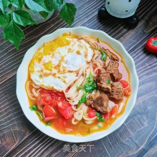 煎蛋牛肉面的做法步骤：12