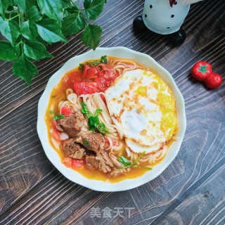 煎蛋牛肉面的做法步骤：13