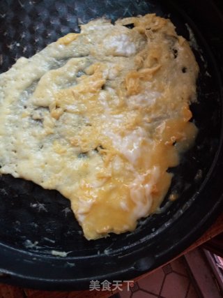鸡蛋饼。的做法步骤：3