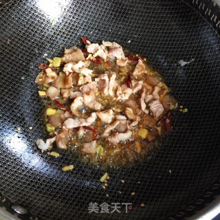 豆芽炒肉的做法步骤：3
