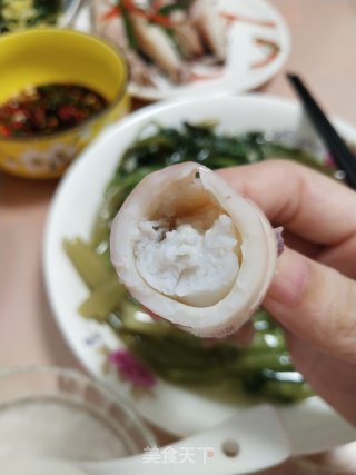 满肚子膏熟鱿鱼的做法步骤：5