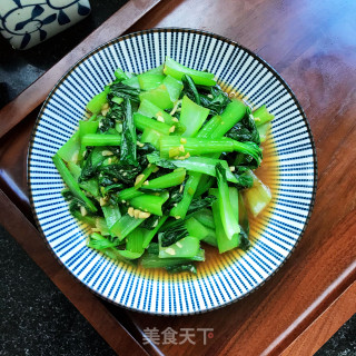 蒜蓉炒青菜的做法步骤：8