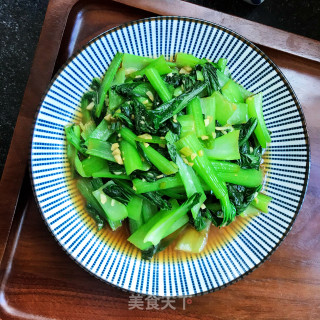 蒜蓉炒青菜的做法步骤：9