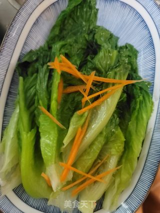 蒜香蚝油生菜的做法步骤：5