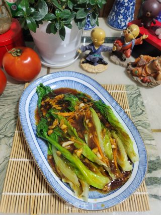 蒜香蚝油生菜的做法步骤：9