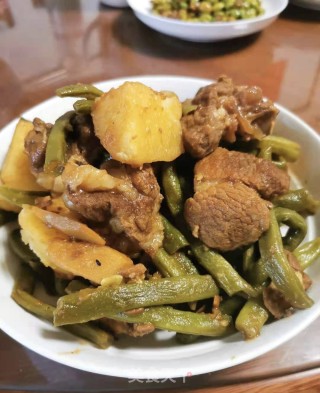 排骨焖四季豆的做法步骤：8