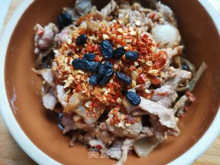干豆角蒸肉的做法步骤：7