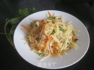 炝拌土豆丝的做法步骤：13