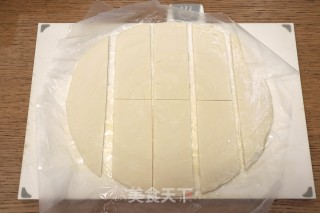 快手解馋的午餐肉酥皮卷的做法步骤：2