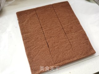 可可松花雪山蛋糕的做法步骤：9