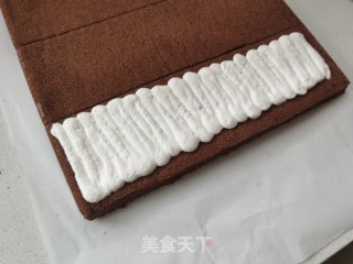 可可松花雪山蛋糕的做法步骤：10