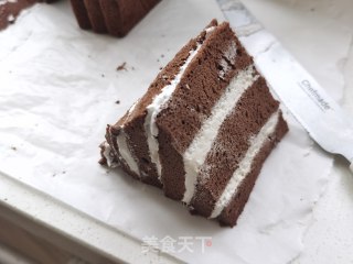 可可松花雪山蛋糕的做法步骤：13