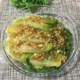 蒜蓉浇汁生菜的做法步骤：9